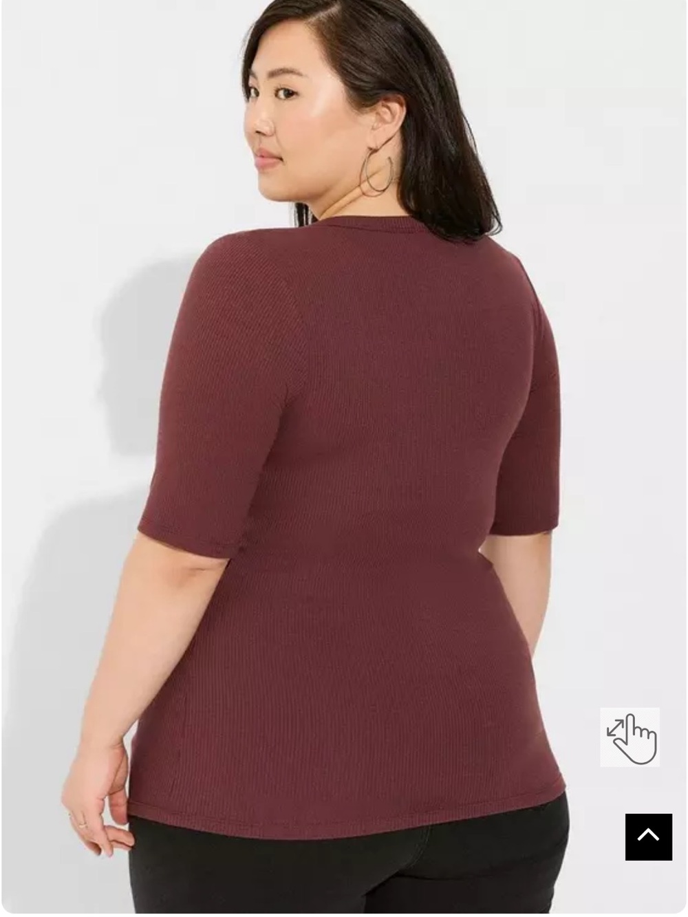 Torrid Super Soft Rib Henley - Picture 3 of 10